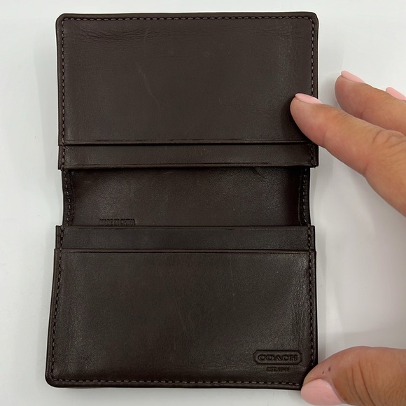 Coach Heritage Stripe Signature Card Holder - Picture 4 of 10